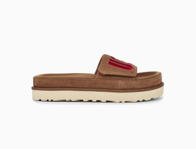 UGG Laton Womens Slides Chestnut/ Brown - AU 926BN